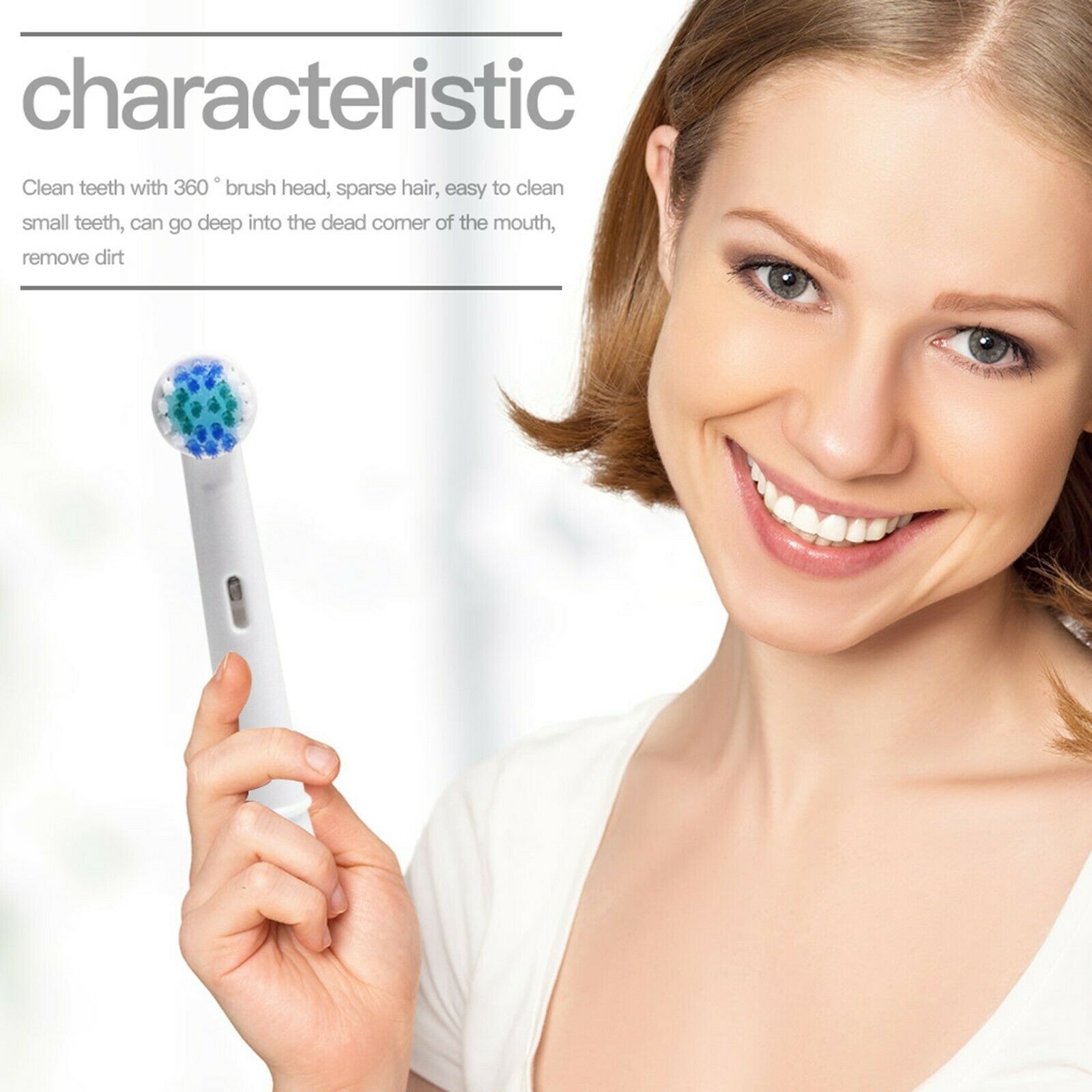 Cross Action Replacement Toothbrush Heads Pack of 4