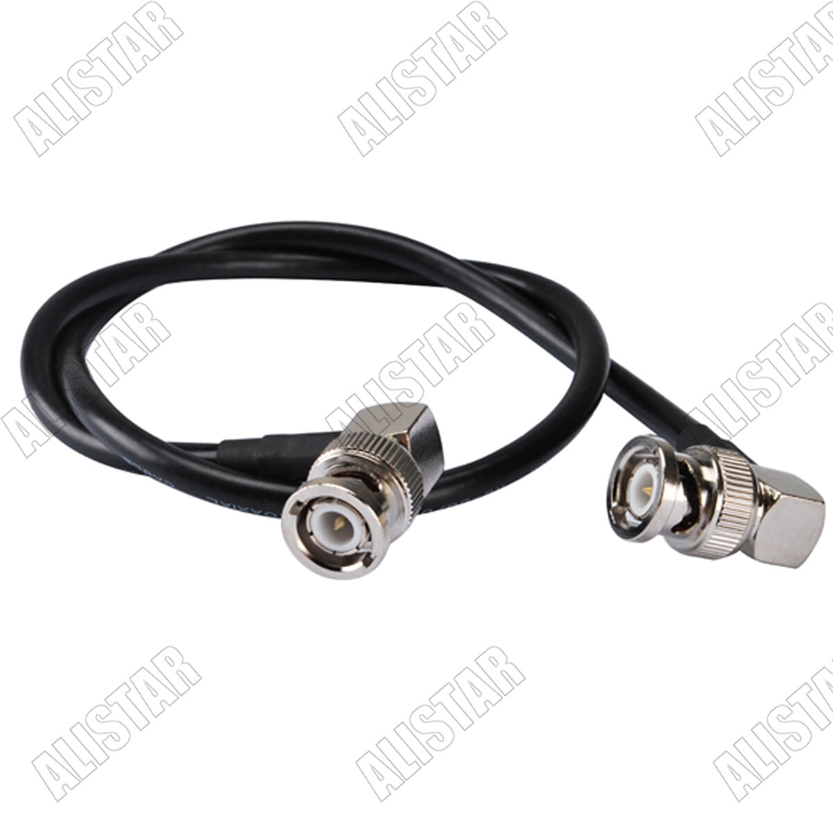 2 Meters BNC plug right angle to BNC plug male right angle pigtail cable RG58
