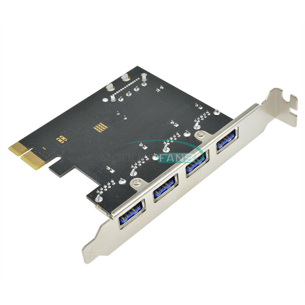 4 Port PCI-E to USB 3.0 HUB PCI Express Expansion Card Adapter 5 Gbps Speed Top
