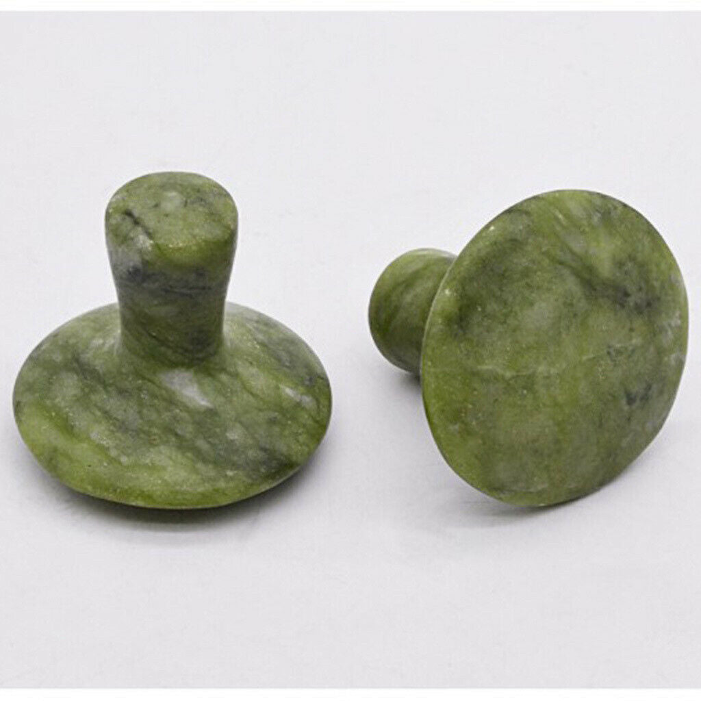 3x Jade Mushroom Massage Stones Set