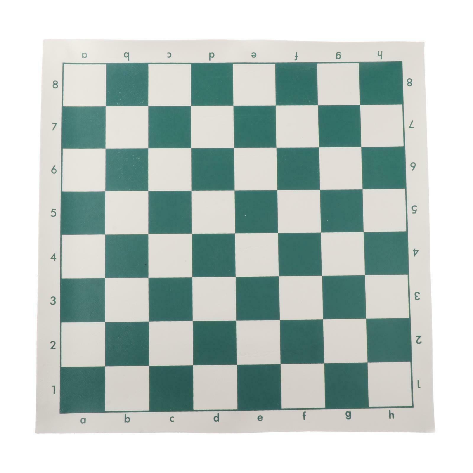 Roll-up Plastic Chess Set Rollable 18" Cloth Board for Adults Kids Outdoor