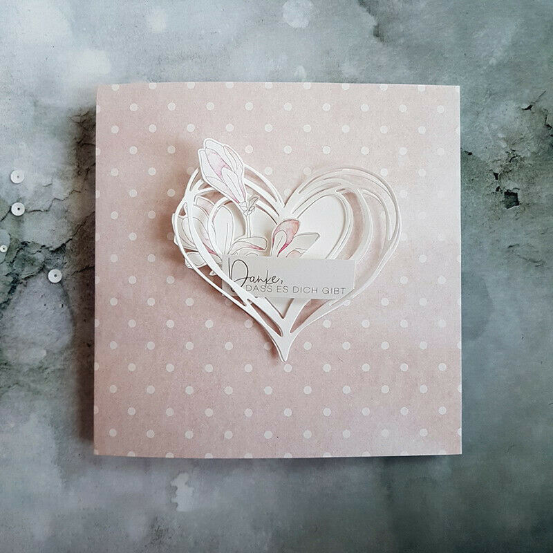 Love Heart Metal Cutting Dies Stencil for DIY Scrapbooking Paper Card Dec.l8