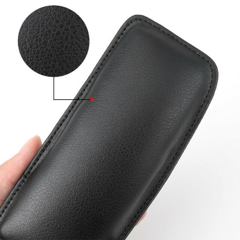 Universal Car Armrest Cushion Mat Elbow Leg Bolster Protective Pad Leather Black