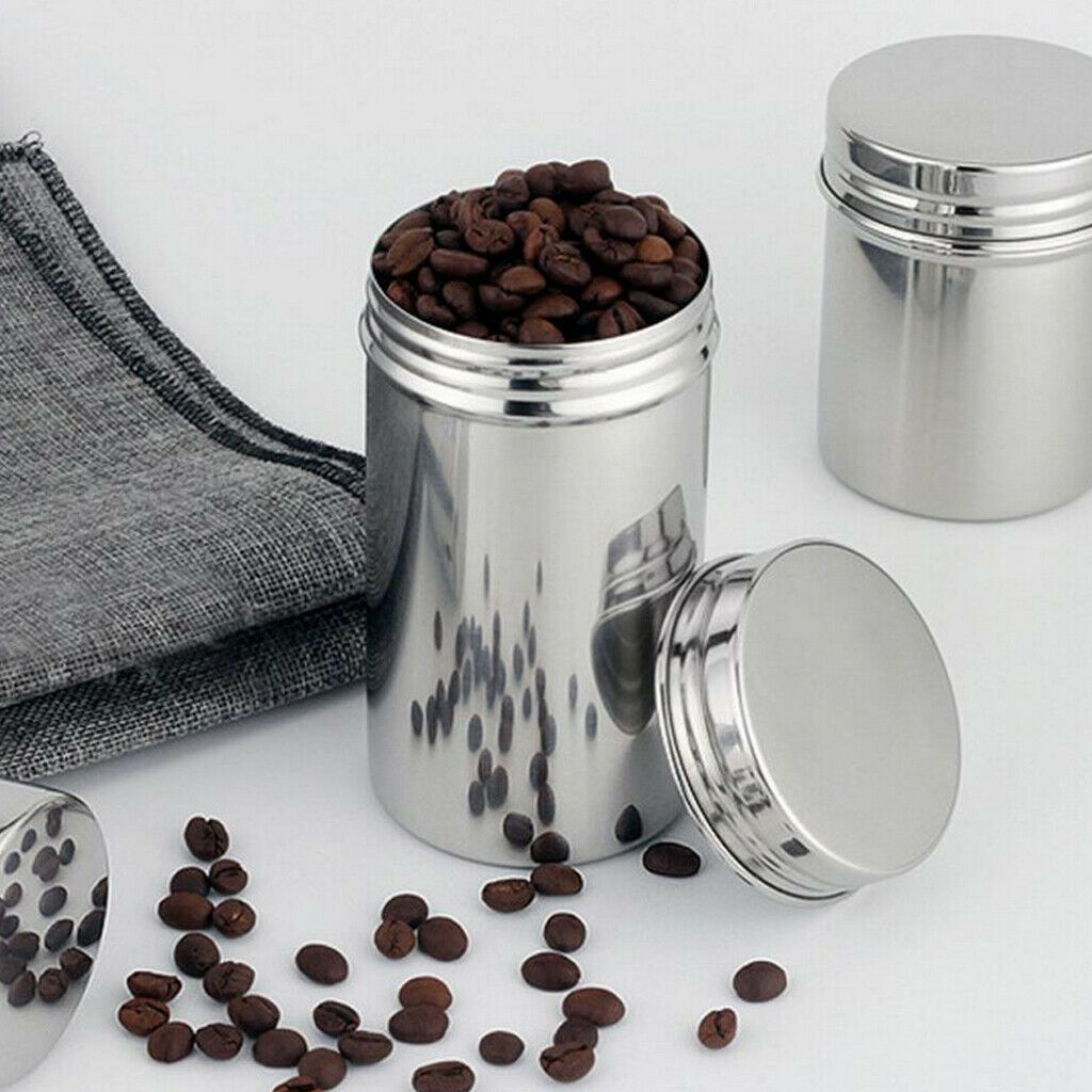 Stainless Steel Spice Tea Jar Coffee Condiment Pots Seasoning Pot Small
