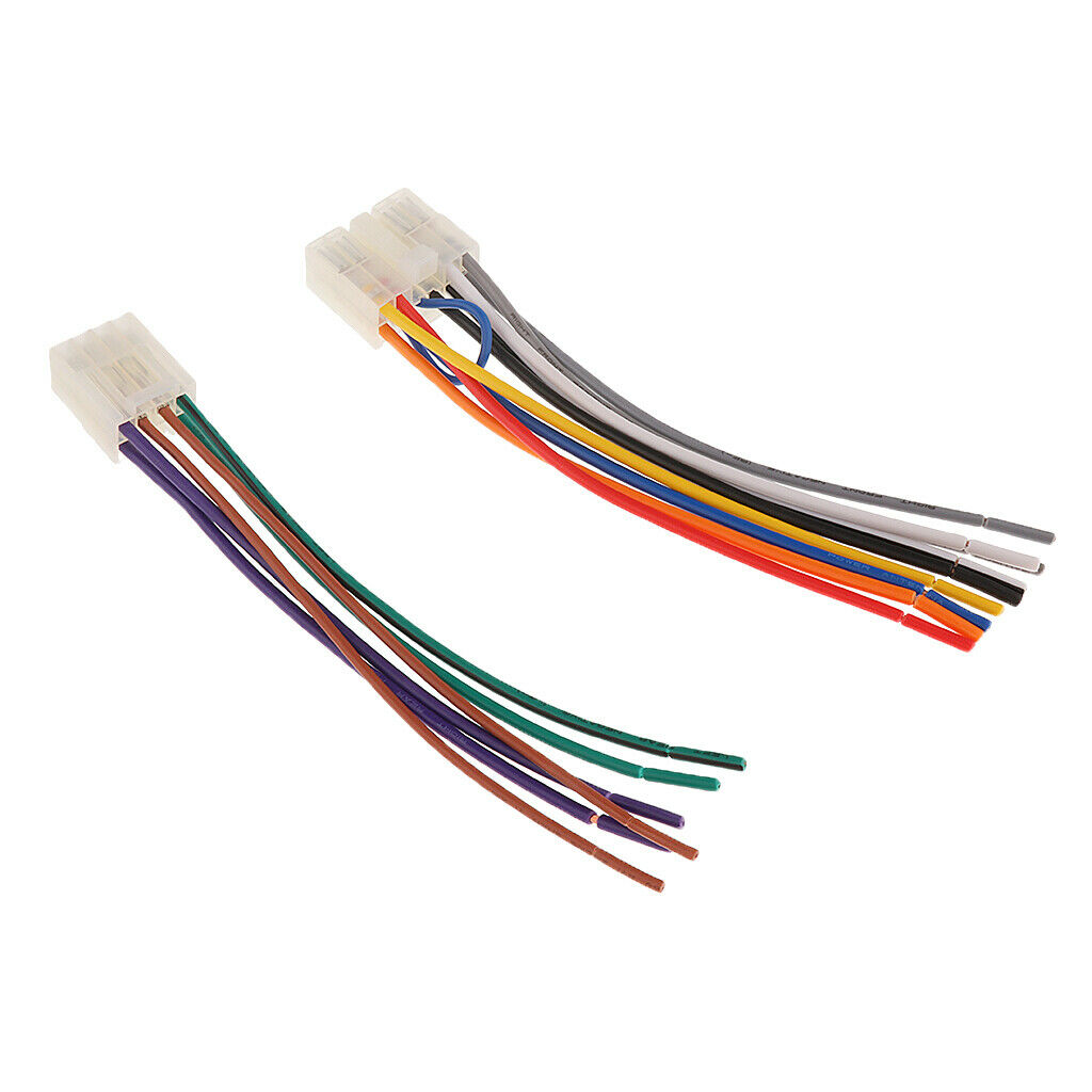 Wire Car Radio Adapter Bundle Audio Cables 10pin + 6pin for