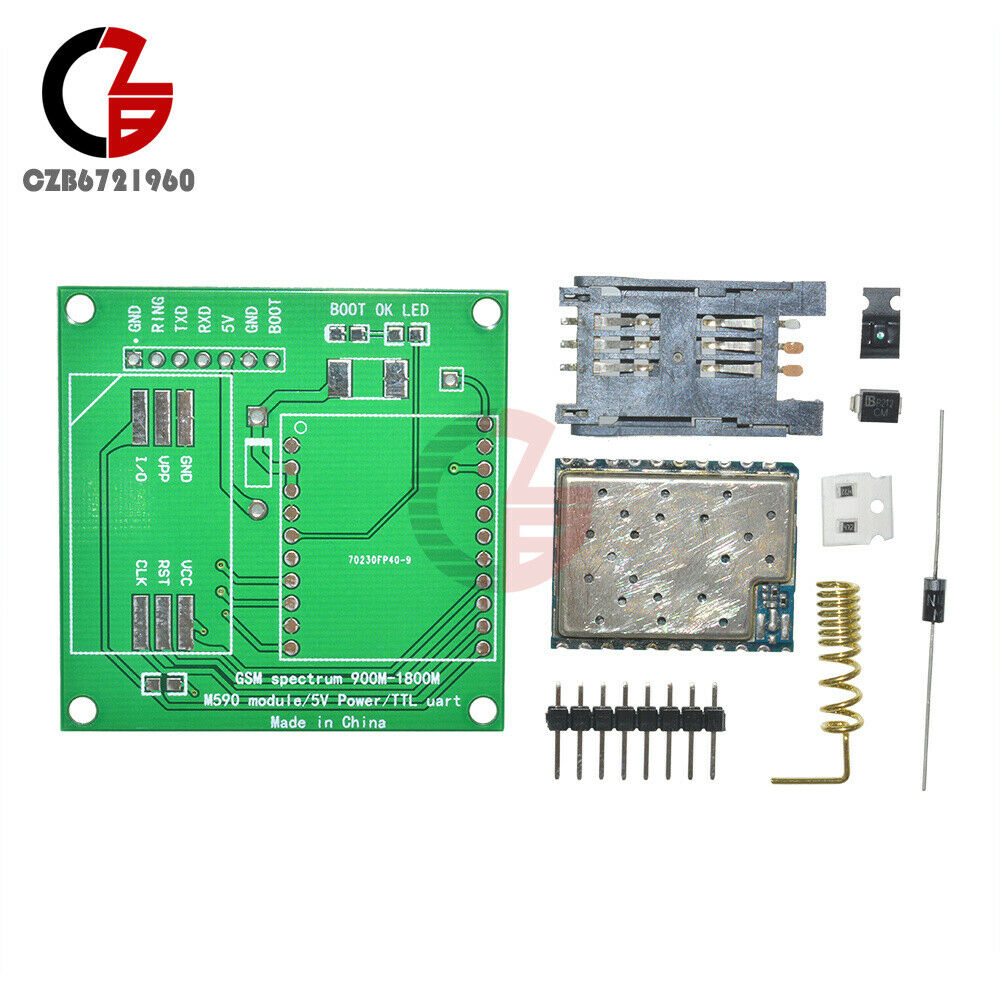 5V 1A M590E GSM GPRS Module 900m-1800m Sms Message DIY Kit M590 Sms CPU MCU Test