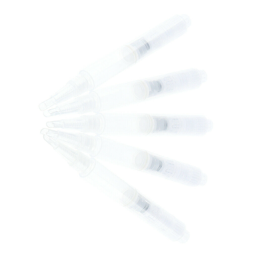 5 Pieces Transparent  Pen / Empty Lip Gloss Pen Eyelash Extensions - Clear, Flat
