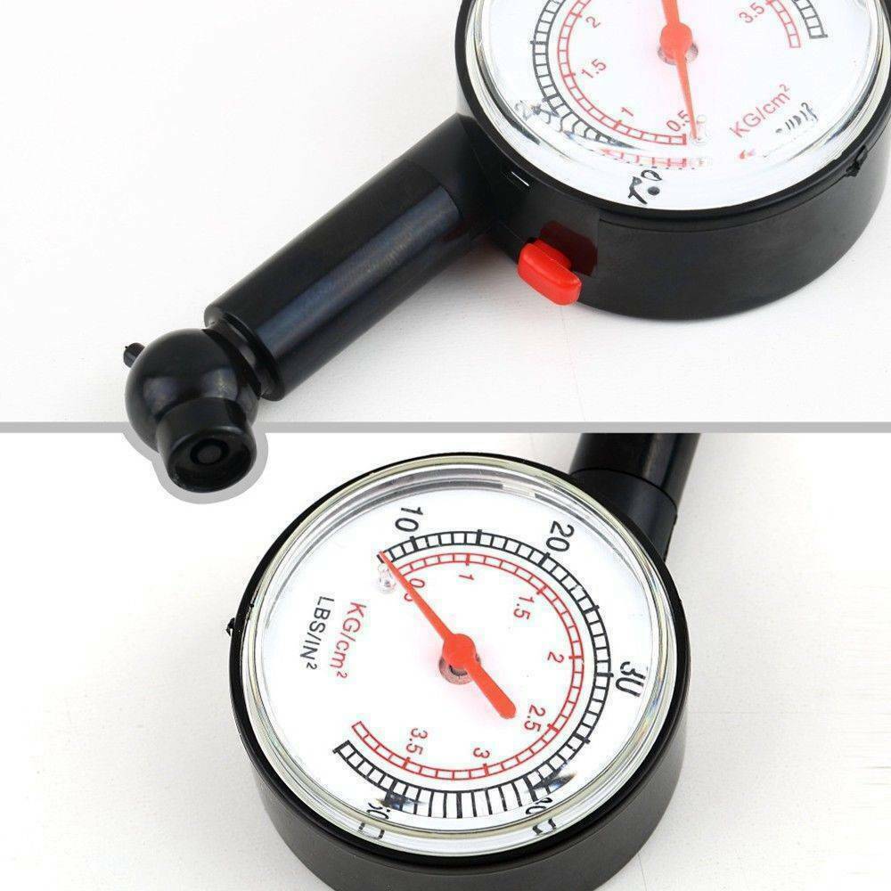 For Car Motorcycle Tire Tyre Air Pressure Gauge Dial Meter Tester Stainless Tool