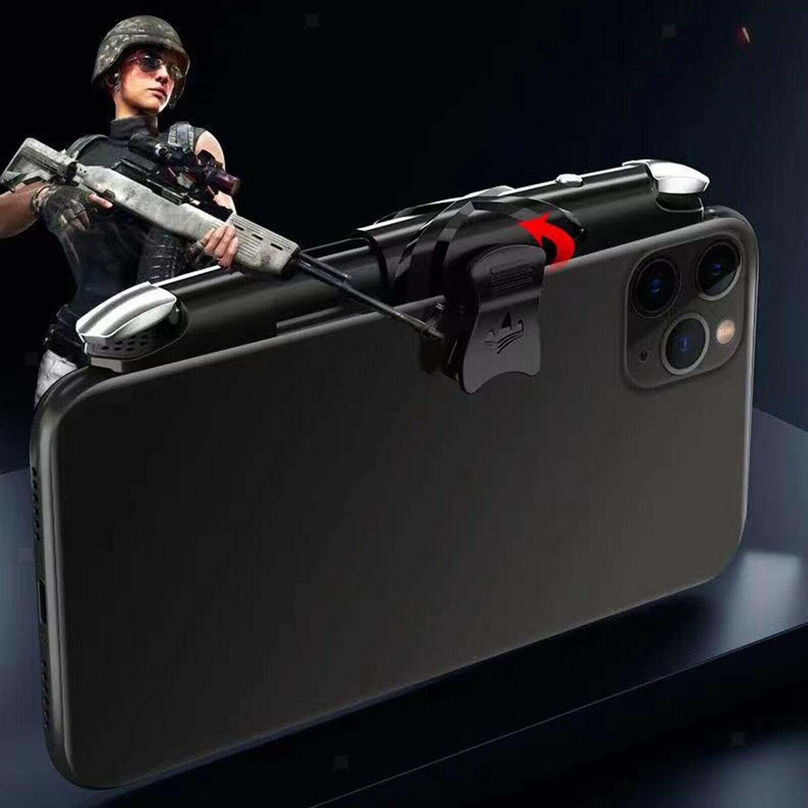 G5 Mobile Game Controller Gamepad Joystick Aim Fire Button for PUBG Gaming