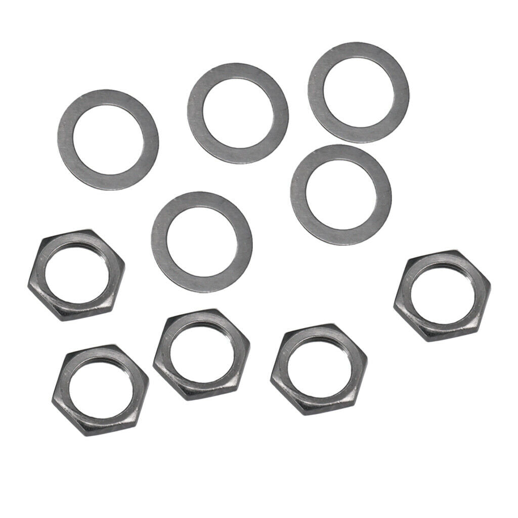 10 X Bass Plug Nut Electric Guitar Washer Connector Nuts