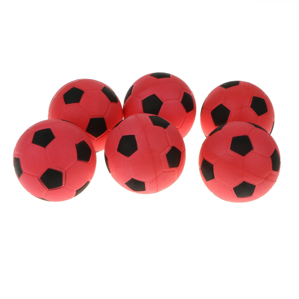 12pcs/pack 6.3cm EVA Foam Sponge Bouncing Football Balls Kids Party Favors