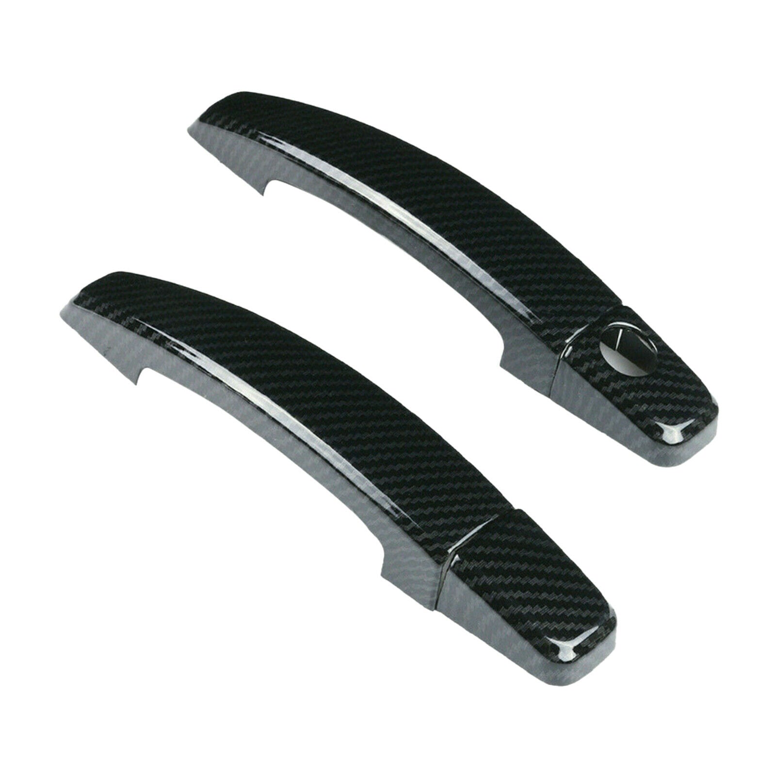 Carbon Fiber Style Door Handle Covers Outer Trim For Chevrolet Camaro 2010-2015