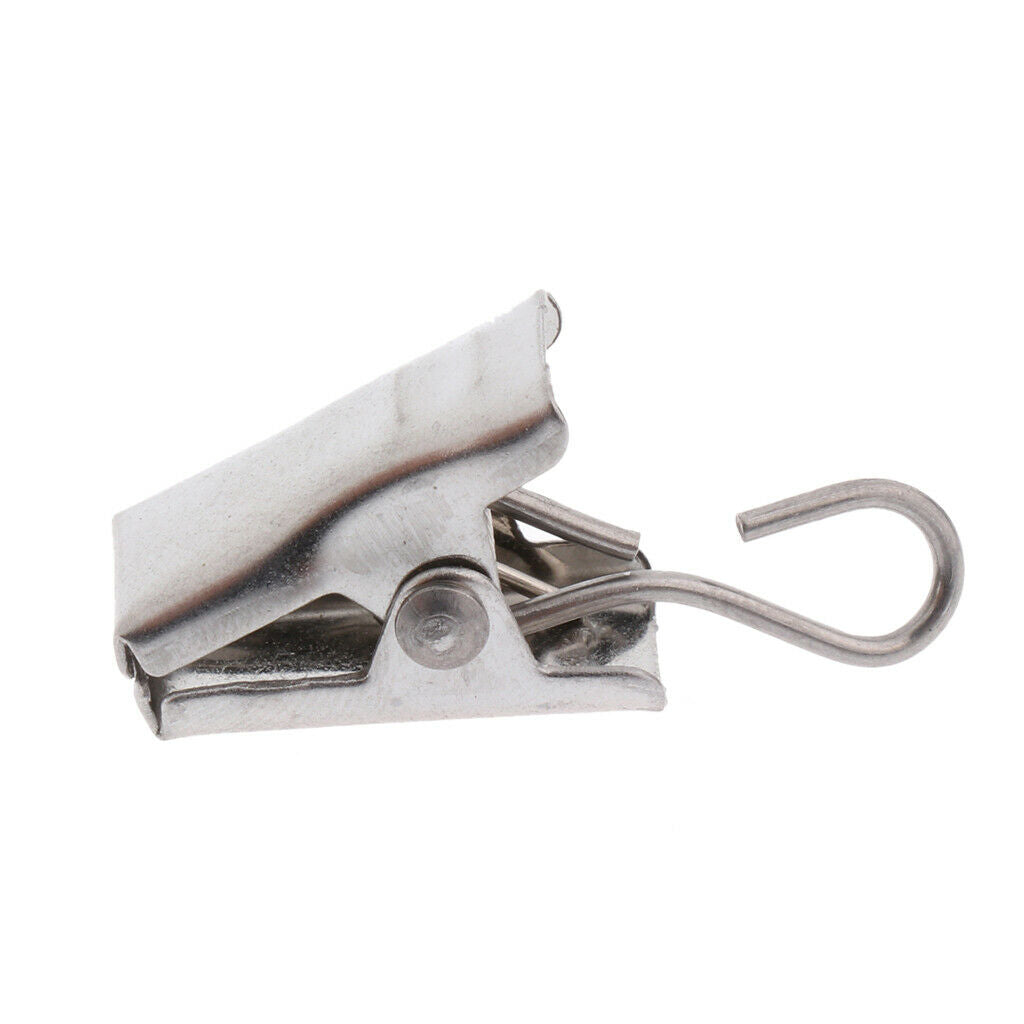 30Pcs Heavy Duty Curtain Clips with Hook Spring Clamps Hanger Clips Carrier