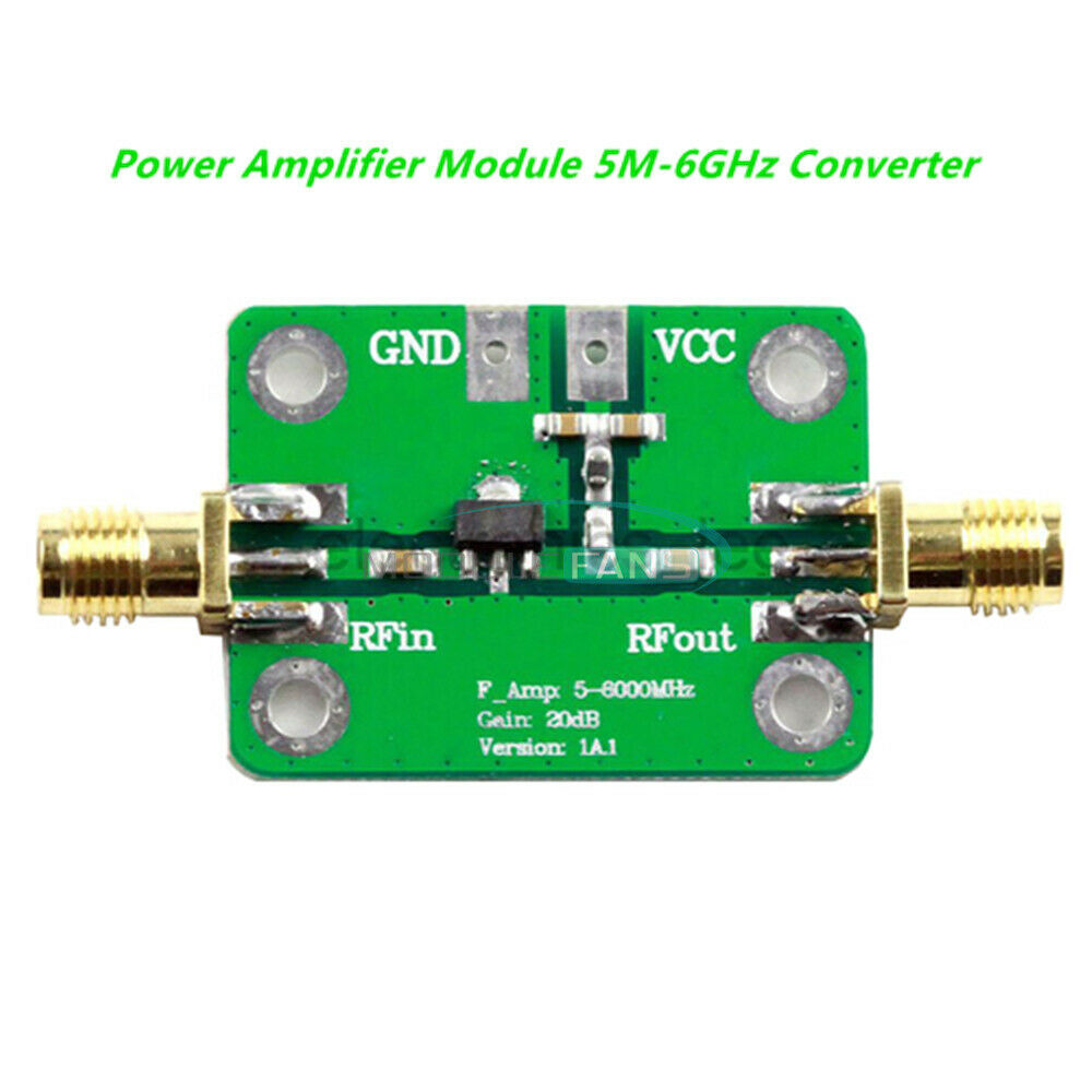 5M-6GHz RF Amplifier Ultra Wideband Gain 20dB Medium Power Amplifier Board