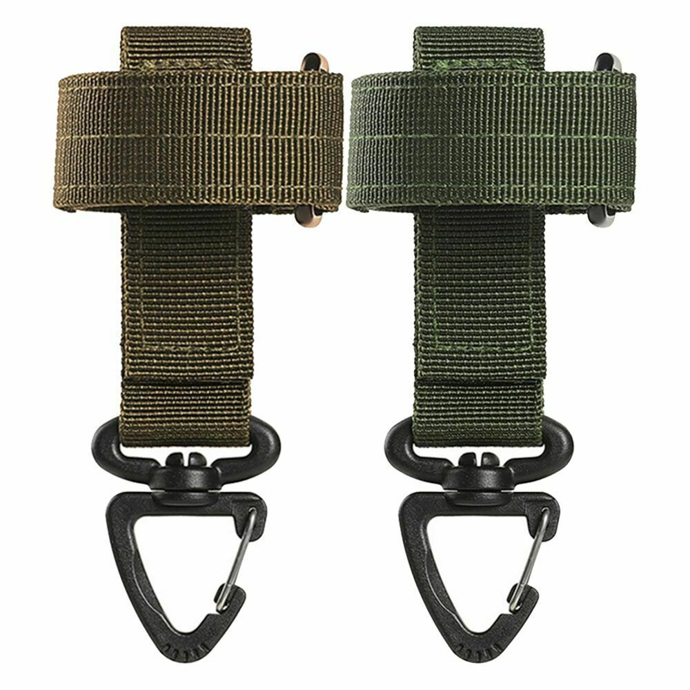 Anti-lost Nylon Adjustable Glove Hook Hanging Buckle Climbing Rope Storage