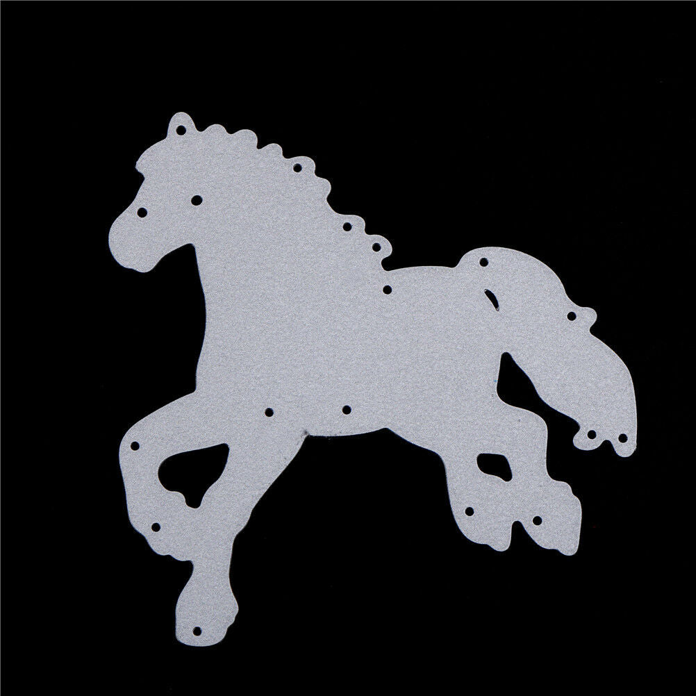 Horse Metal Cutting Dies For Scrapbooking Embossing DIY Paper Cards Deco.l8