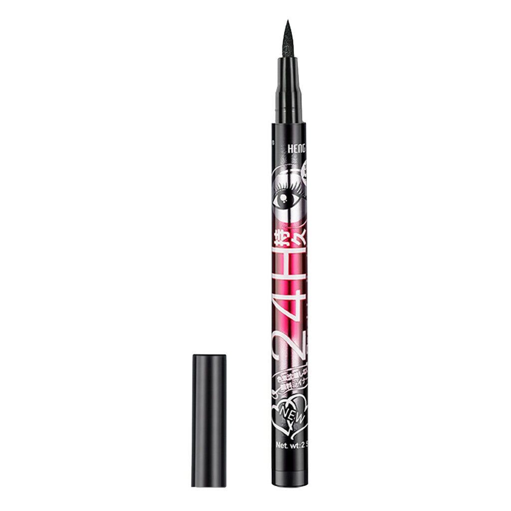 Black Waterproof Liquid Eyeliner Women Non Smudge Cat Eyes Definer Pen 2.5g