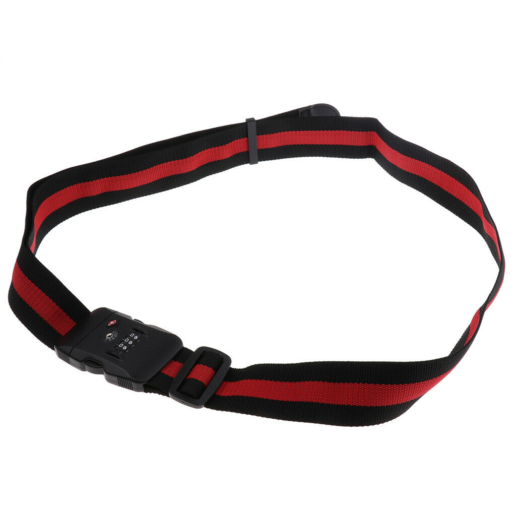 Neon Strength Travel Belt Luggage Strap with TSA Combination Lock TSA319C