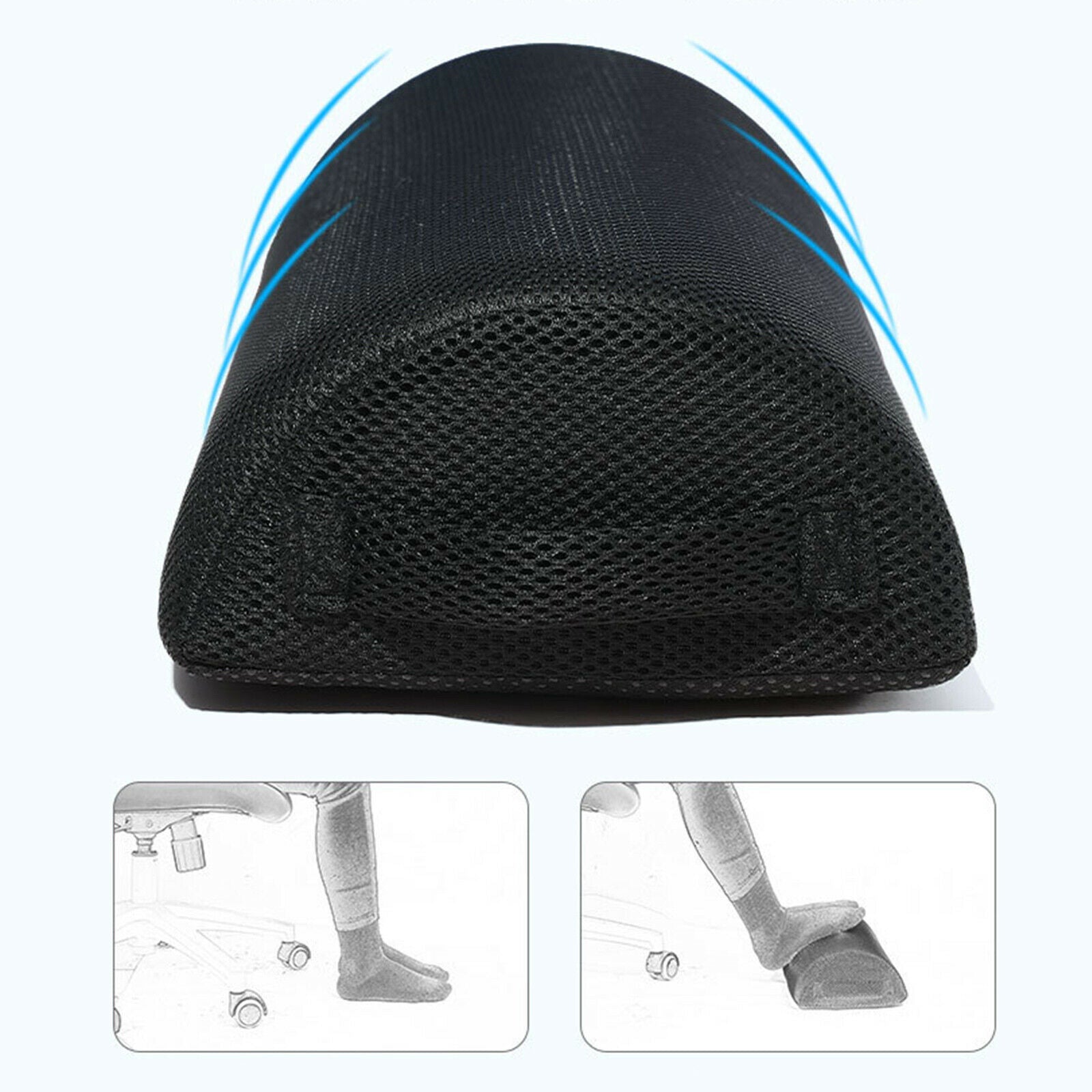 Foot Rest Under Desk Footrest Pillow Airplane Car Travel Cushion Stool