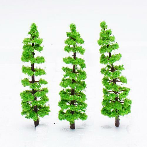 Micro Landscape Garden Decor Grey Stone Pavement with Fir Tree Set Decor