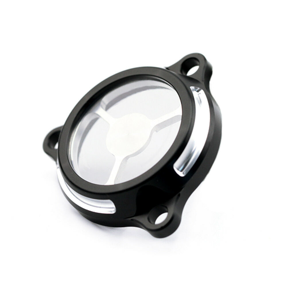 Black CNC Engine Oil Filter Cover Cap For SUZUKI DRZ400S/SM 2000-2021 Dirt Bike