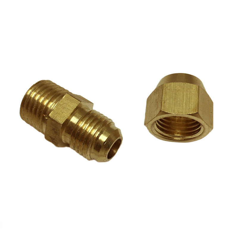 8mm  1/4" Male Adapter  Water Pipe Connector Thread Fittings Tube with Flaring