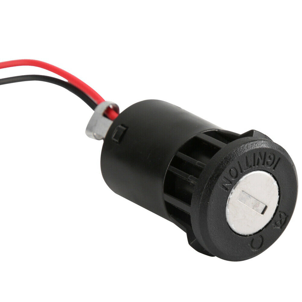 Universal Motorcycle Ignition Barrel Key Switch Electric Scooter 2 Wire On/Off