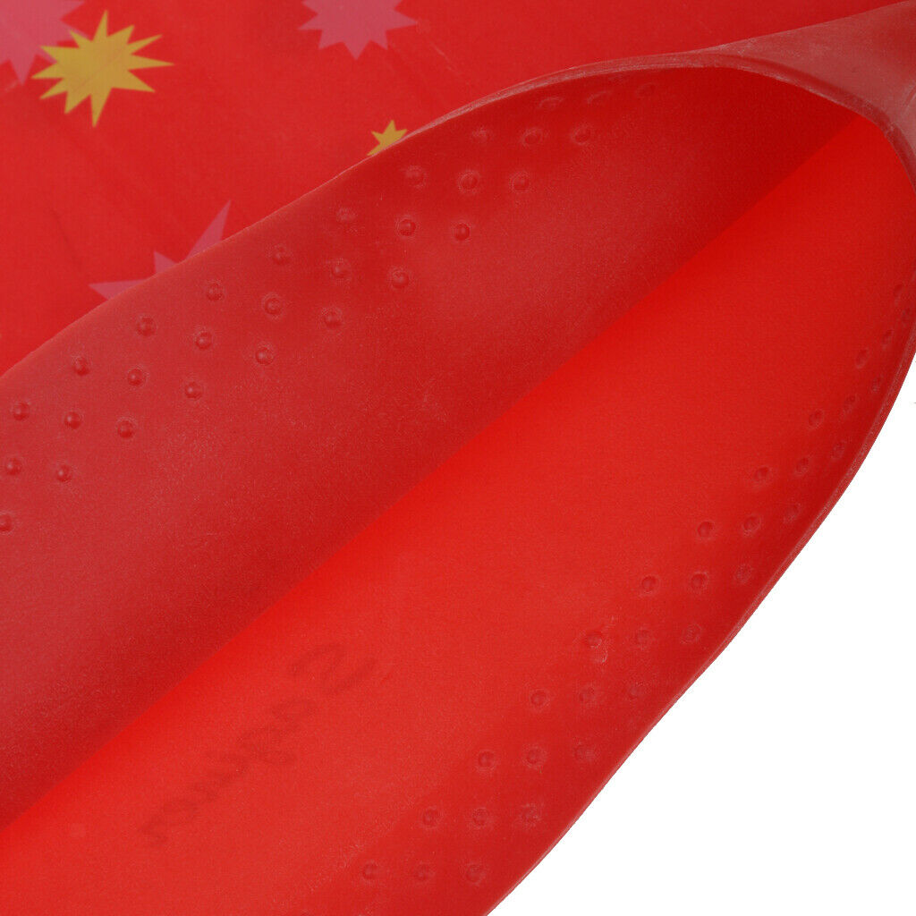 Waterproof Silicone Large Swim   for Long Thick Hair Bathing   Red
