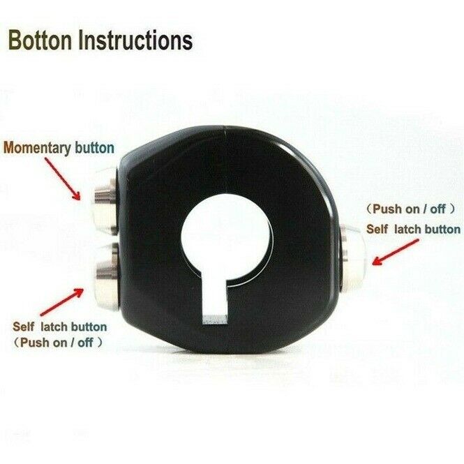 Cool CNC Switch Control Motorcycle Handlebar Button Latch Momentary Cafe Racer s
