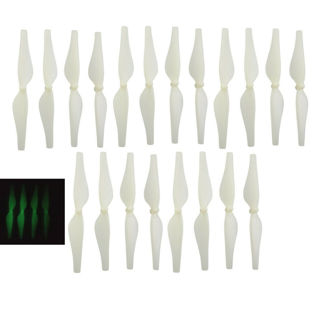 20 Pieces Night Luminous Propeller Prop CW CCW Blade for DJI Tello RC Drone