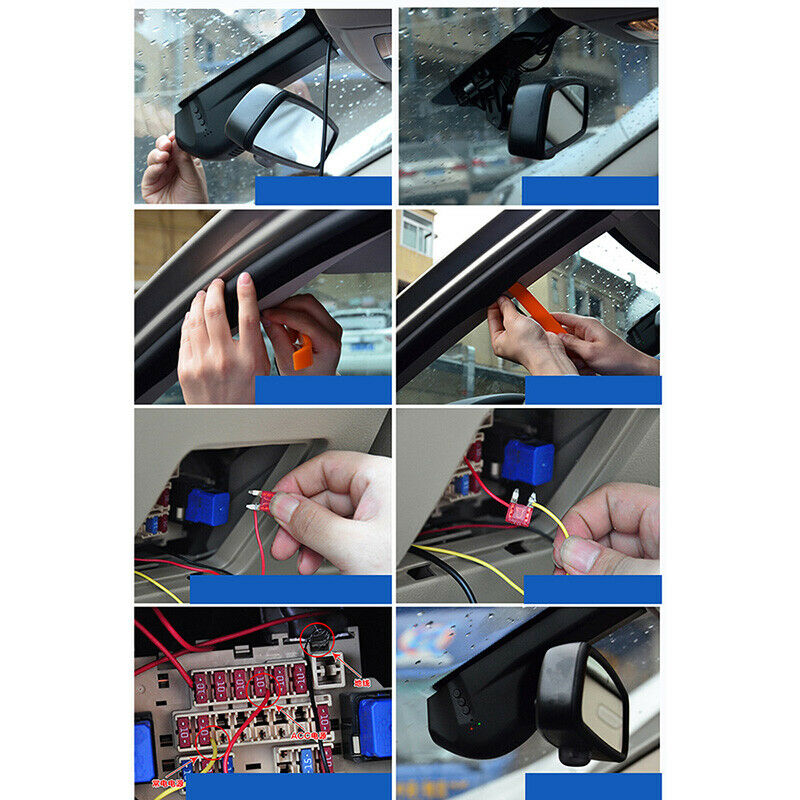 3 Inch Front Rear Side View Reversing Backup Camera Parking System Night Vision