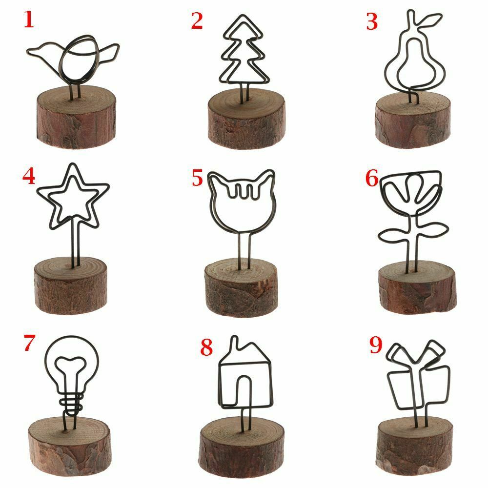 Numbers Holder Paper Clamp Photos Clips Clamps Stand Picture Frame Place Card