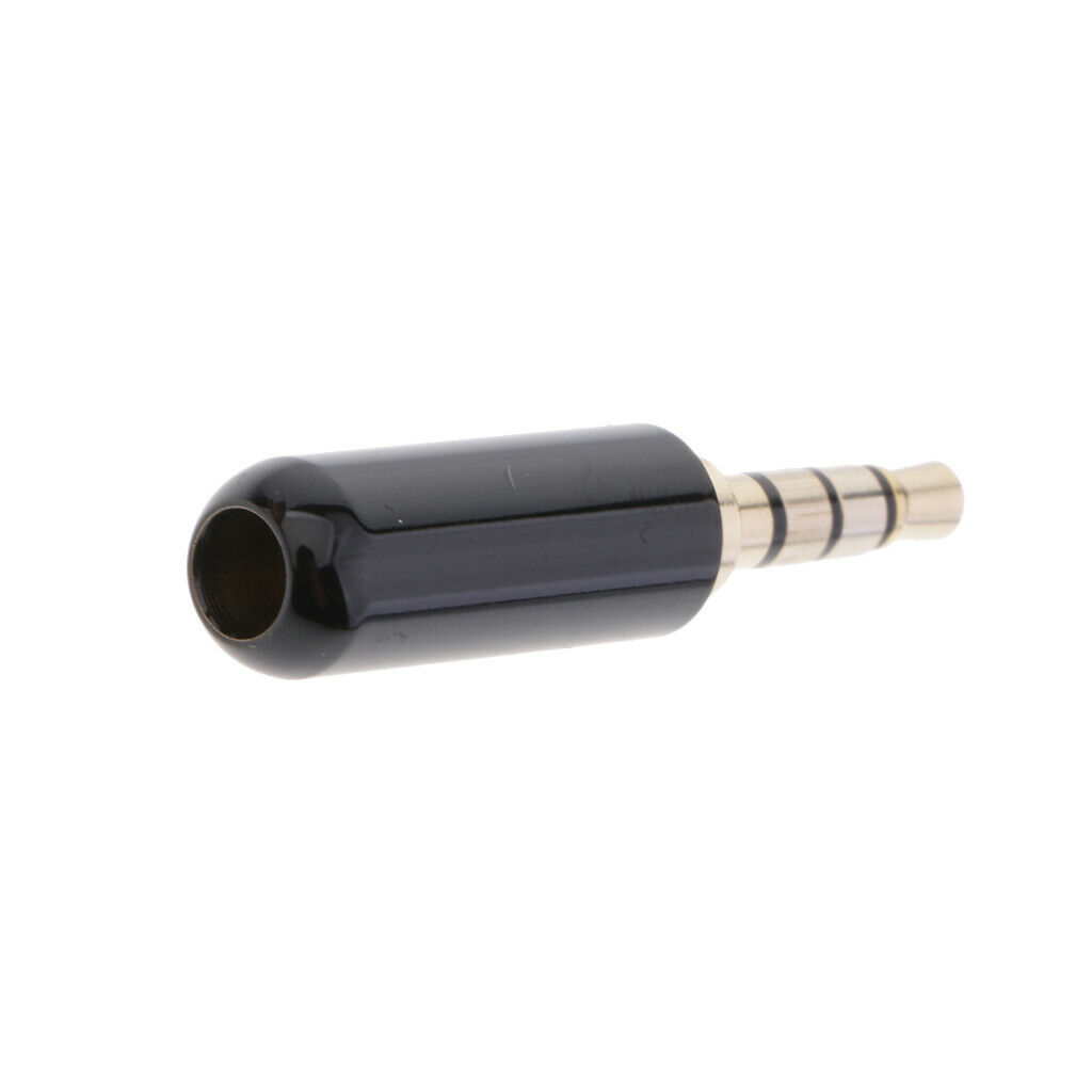 2x 4 Pole 3.5mm Male Repair headphone   Plug Soldering Headset Connector ##