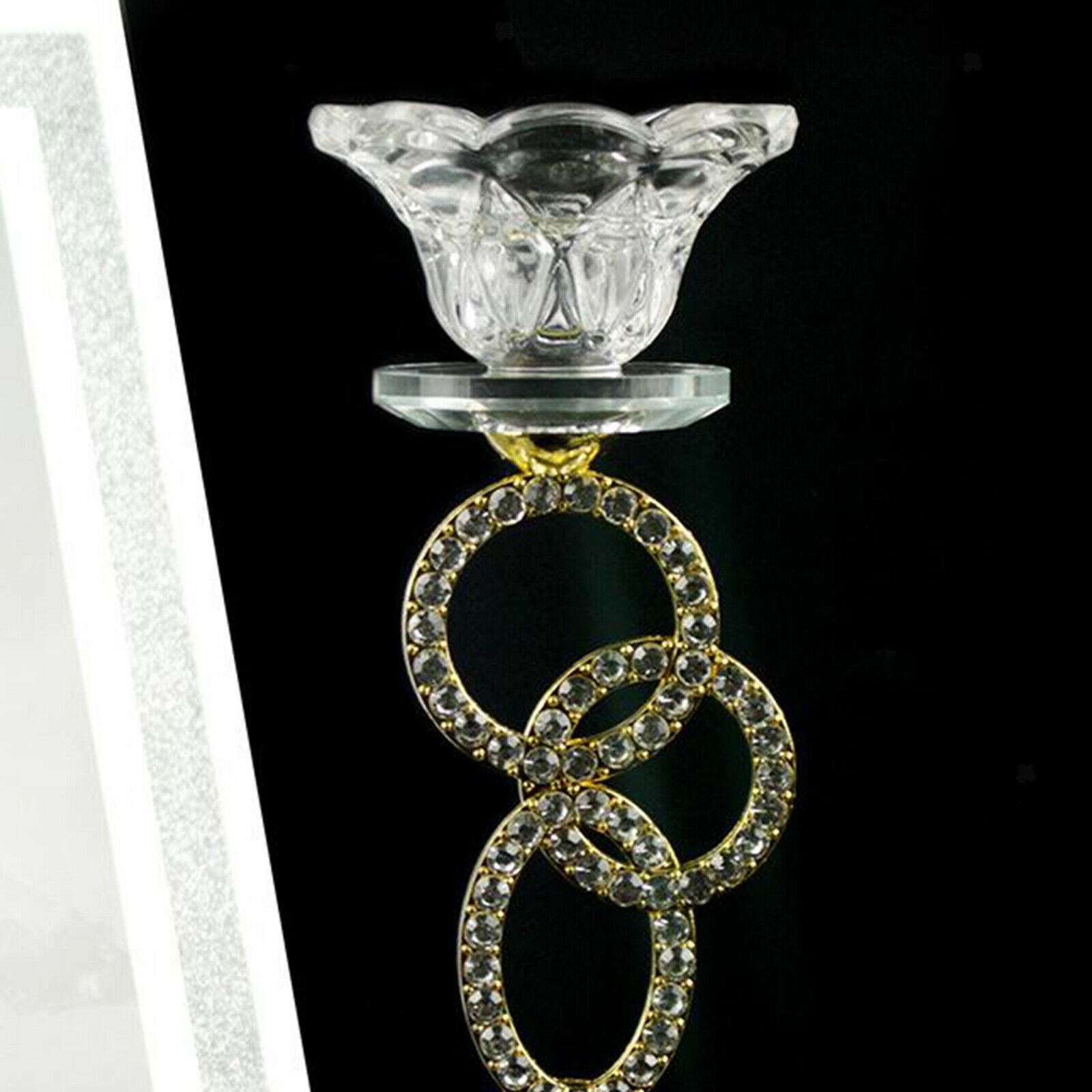 19x7cm Candlestick Stand Wedding Candle Holder Ornaments for Church Temple