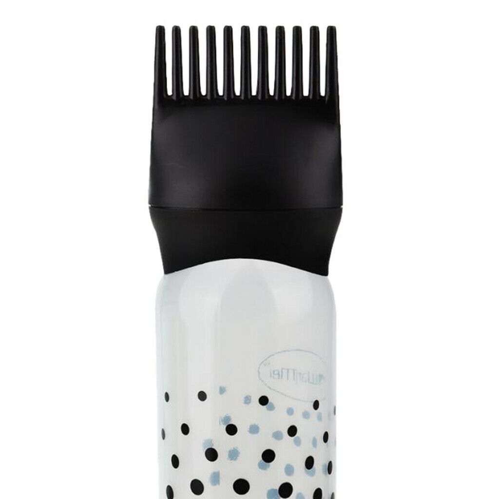 2Pcs Empty Hair Dye Color Dispensing Bottles Perming Tint Applicators Comb