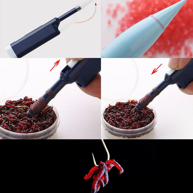 12bags/set=2400pcs Red Fishing Accessories Tackle Rubber Band For Bloodwor.l8