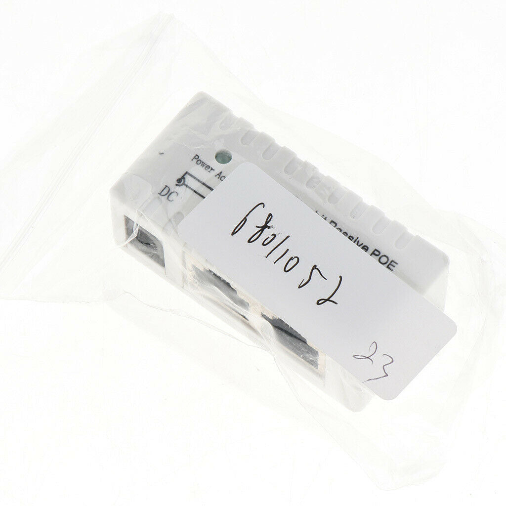 10 Pcs PoE Injector Power Over Ethernet-RJ45 Data DC12-52V White
