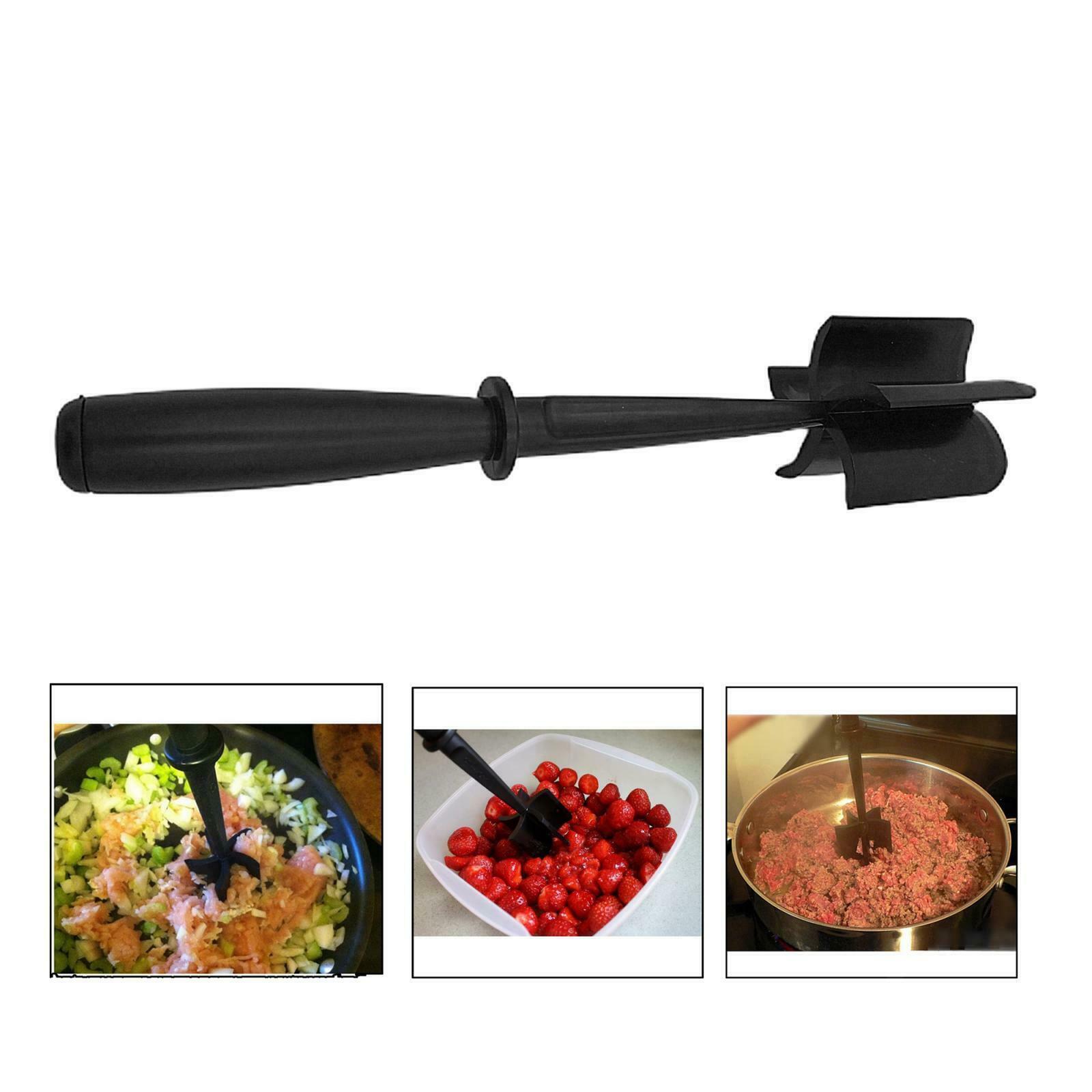 5 Curve Blades Potato Meat Masher Ground Non Stick Kitchen Accessories