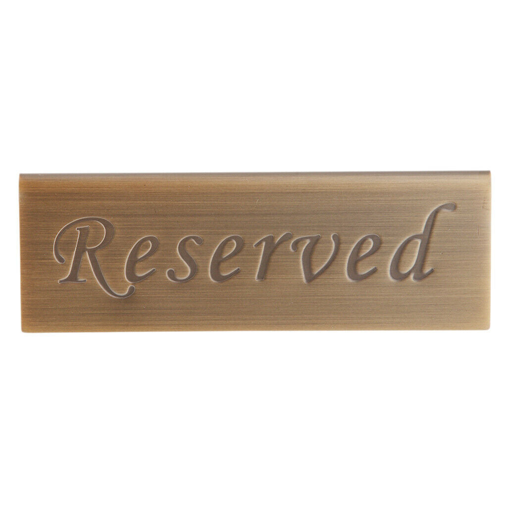 Stainless Reserved Table Sign Card Wedding Cafe Tabletop Tableware Decoratin