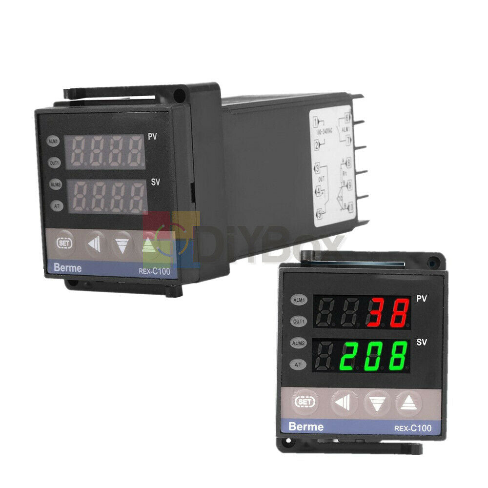REX-C100 0-400 ° C Digital PID Temperature controller SSR k Type Thermocouple