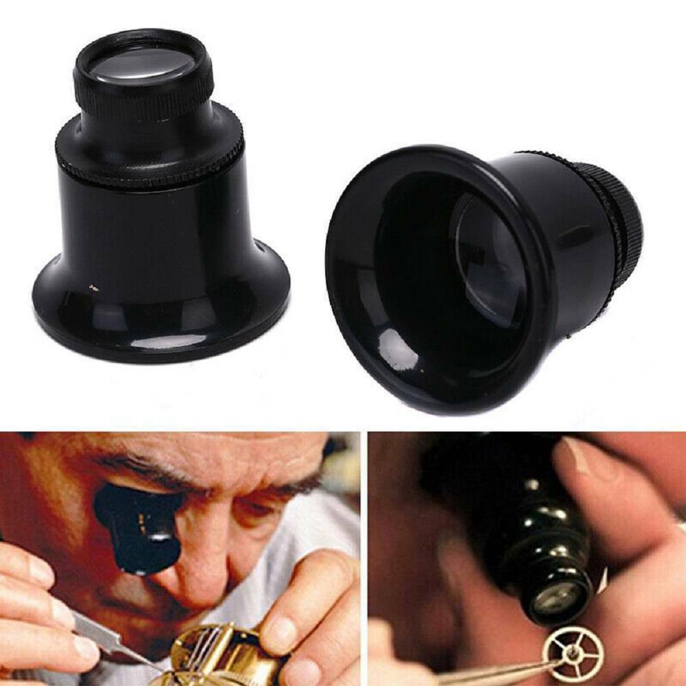 20X Pocket Magnifying Glass Jewellers Loupe Jewellery Eye Lens Magnifier Loop US