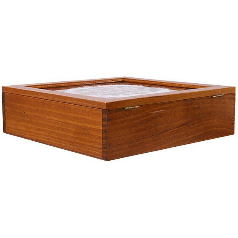 9 Section Wooden Chic Tea Box Compartments Container Bag Chest Storage Spice NU3