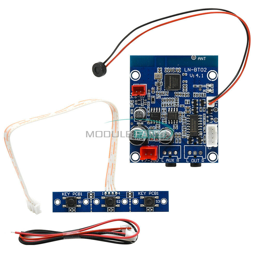 Bluetooth Audio Receiving Module DC3.6-30V 3.5MM Headphone Jack Input Output