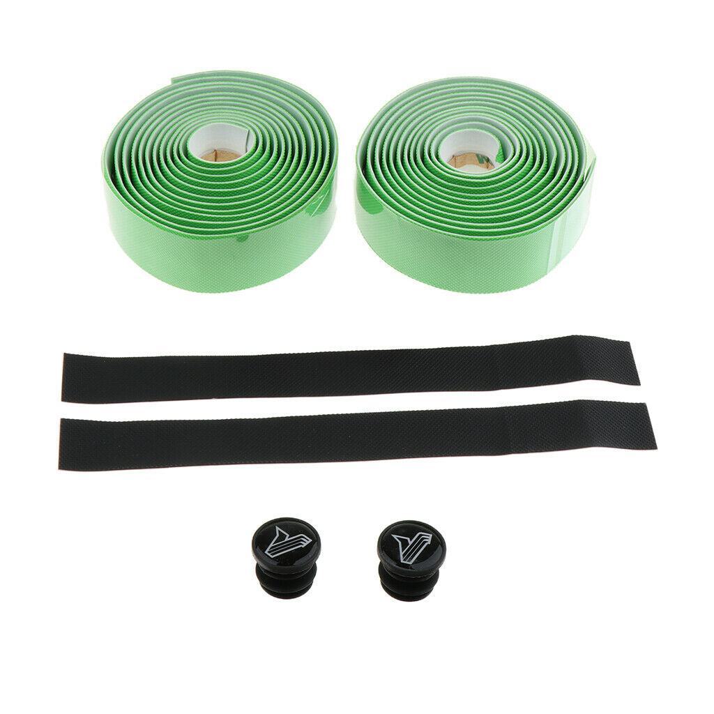 Non-slip Bicycles Handlebar Tapes - Road Bike Handle Bar Wrap Bandage Green