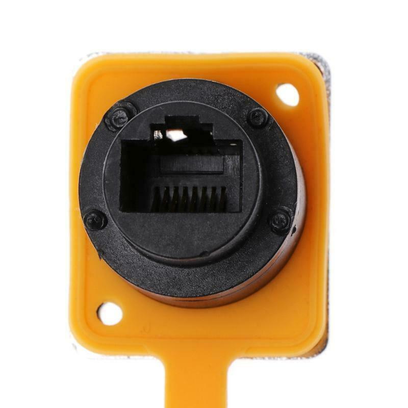 RJ45 Waterproof Connector Sockets LED Display Aignal Self-locking Plug Connector