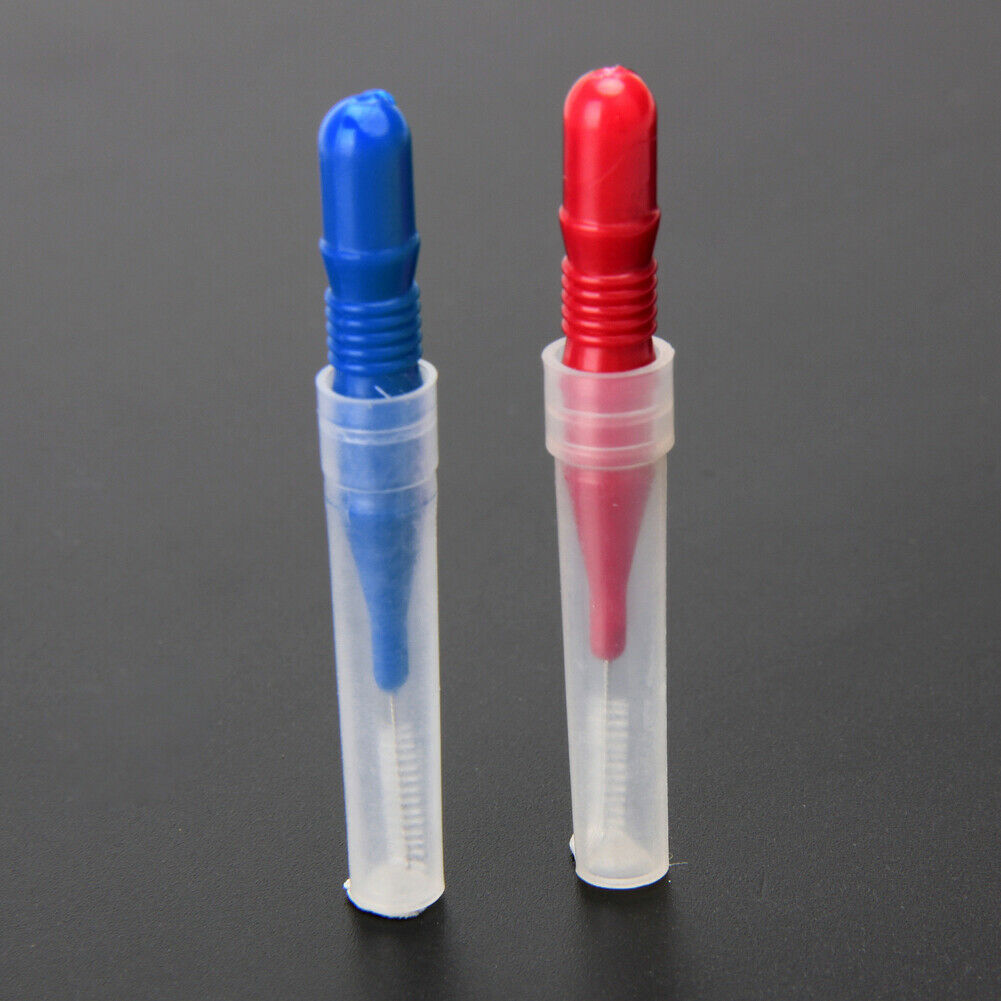 30pcs Tooth Flossing Head Hygiene Dental Plastic Interdental Brush Toothpic @
