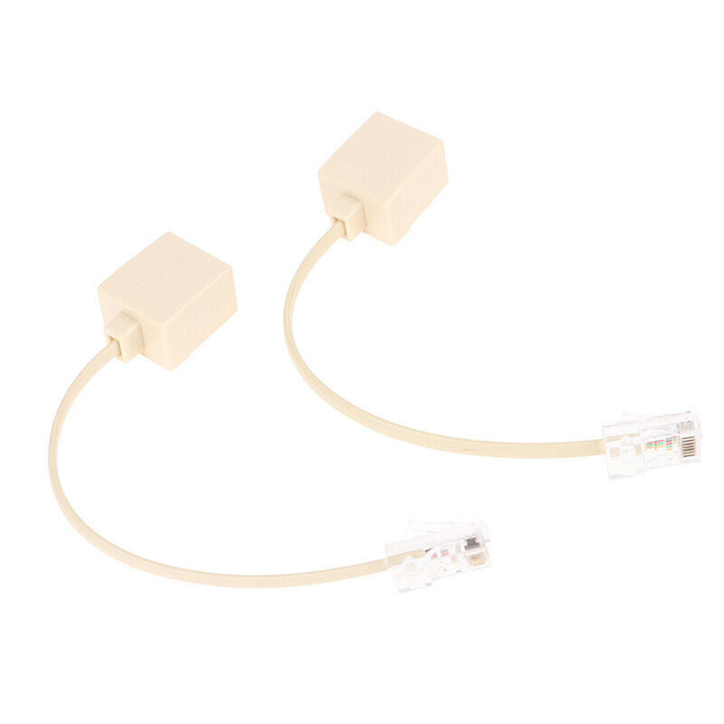 2pcs 8P4C / RJ45 male RJ11 6P4C to female M / F Adapter telephone Ethern.l8