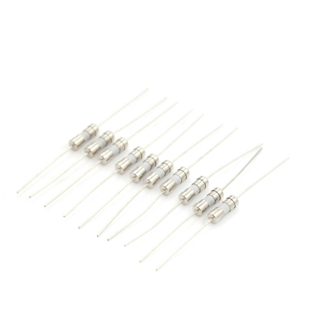 10pcs Ceramic Tube Fuse Axial Leads 3.6*10mm 5A Slow Blow 250V A Lt