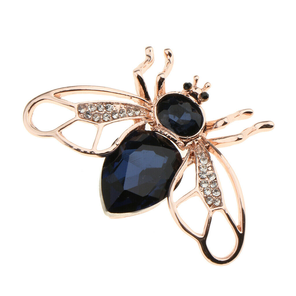 2 Pieces Crystal Rhinestone Bee Brooches Hijab Pins for women Jewelry Gift