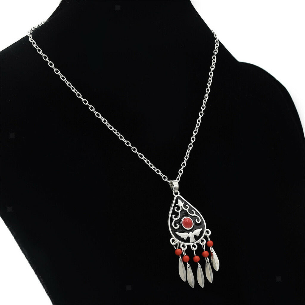 1 Set Bohemian Bead Tassel Necklace and Earring Sets Women Jewelry Set Type4